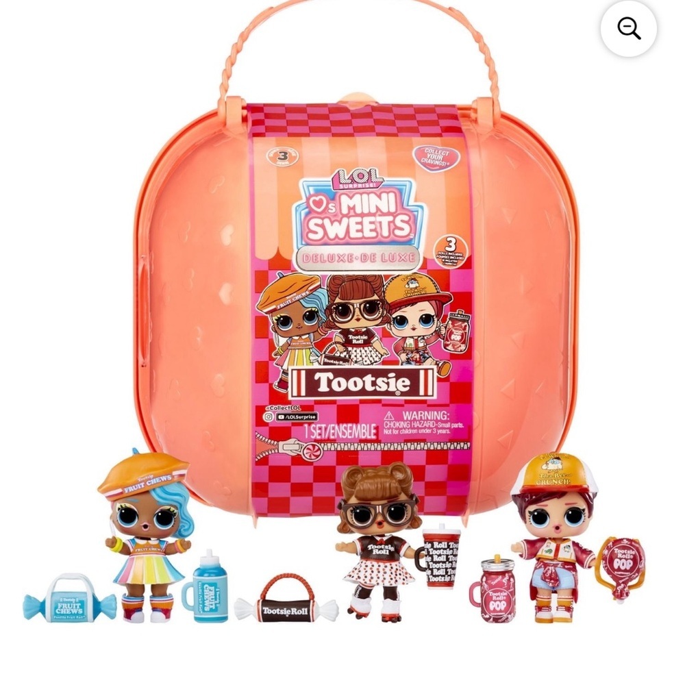 🆕 NEW L.O.L. Surprise! Mini Sweets Tootsie Deluxe Set (bag, 3 dolls, accessories
